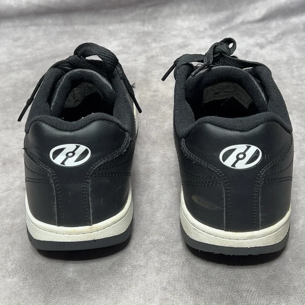 Heelys Roller Shoes Youth Size 7 Black White Skate Sneakers HES10449